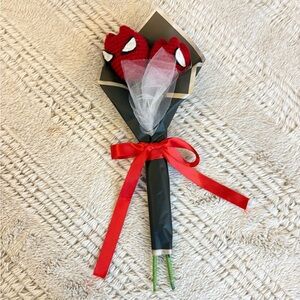 Red Superhero Themed Bouquet